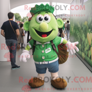 Mascot character of a Green...