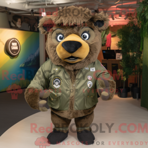 Mascot character of a Olive...