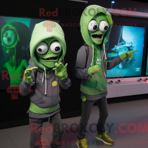 Mascot character of a Green...
