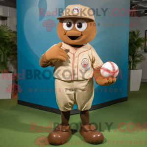 Mascot character of a Brown...