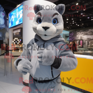 Mascot character of a Gray...