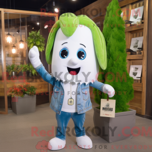 Mascot character of a White...
