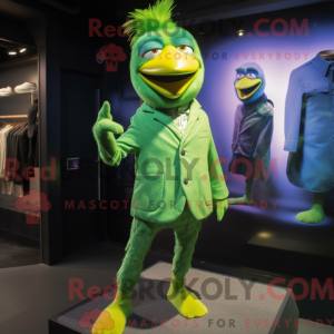 Mascot character of a Green...