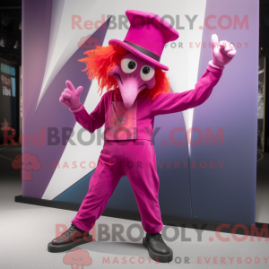 Máscara de cor magenta...