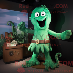 Máscara Kraken verde com...