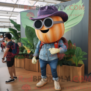 Mascot character of a Peach...