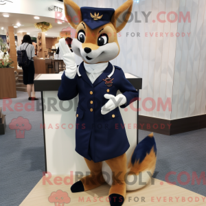 Postava maskota Navy Fox...