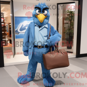Maskotkarakter af en Blue...