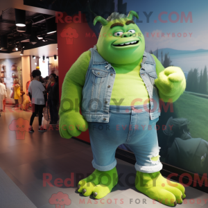 Mascot character of a Green...