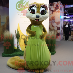 Mascot character of a Olive...
