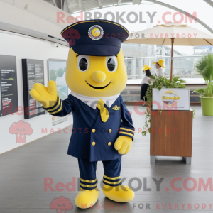 Mascot character of a Navy...