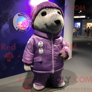 Postava maskota Purple Seal...