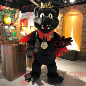 Mascot character of a Black...