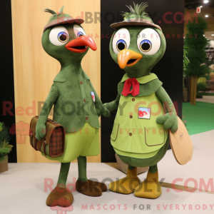 Mascot character of a Olive...