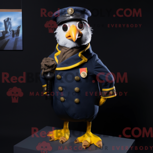 Mascot character of a Navy...