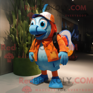 Mascot character of a Blue...