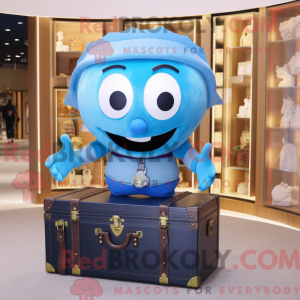 Mascot character of a Blue...
