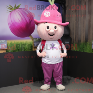 Postava maskota Pink Cibule...