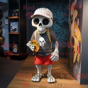 Mascot character of a Skull...