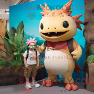 Mascot karakter van een Tan...