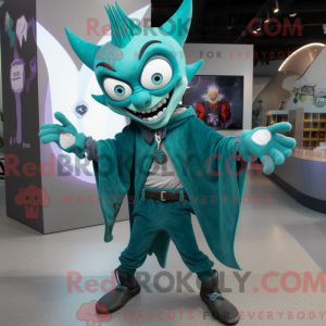 Mascot character of a Teal...