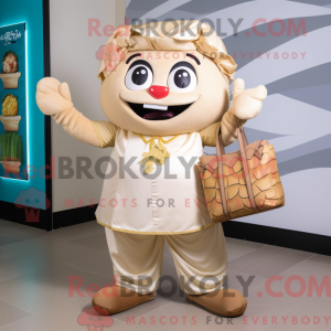 Mascot-karakter av en Tan...