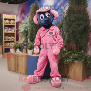 Maskottchen eines Pink Navy...