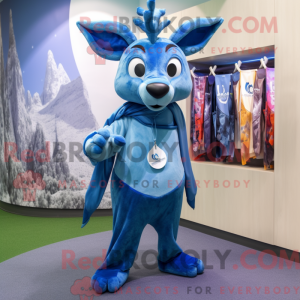 Mascot character of a Blue...