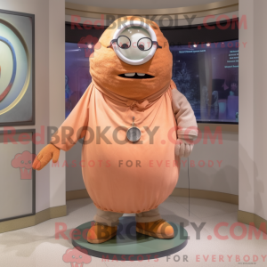 Maskotkarakter af en Peach...