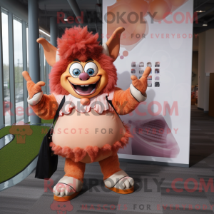 Mascot character of a Peach...