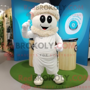 Mascot character of a White...