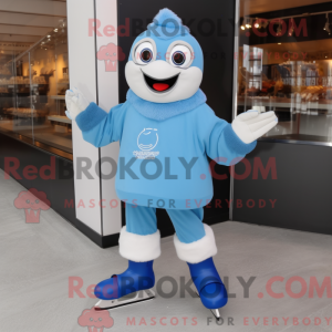 Mascot character of a Blue...