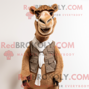 Mascot character of a Brown...