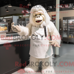 Mascot character of a White...