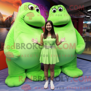 Mascot character of a Lime...
