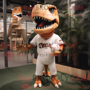 Postava maskota Peach T Rex...