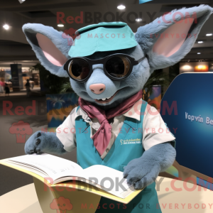 Mascot character of a Cyan...