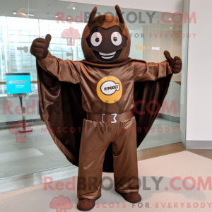 Mascot character of a Brown...