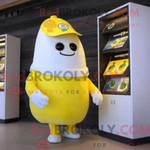 Mascot character of a White...