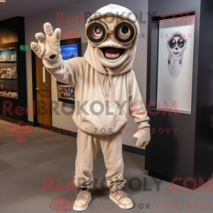 Mascot character of a Tan...
