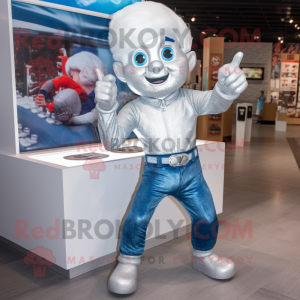 Silver Ice maskot kostume...