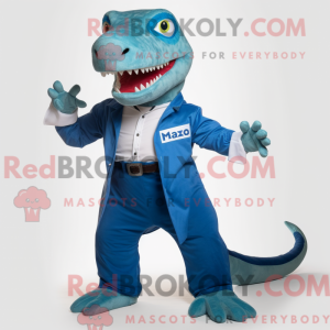 Postava maskota Blue T Rex...
