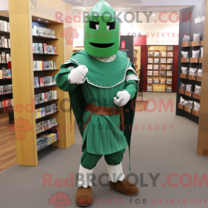 Mascot character of a Green...