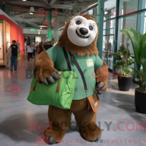 Mascot character of a Green...