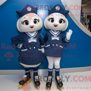 Mascot character of a Navy...