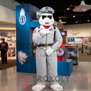 Mascot character of a White...