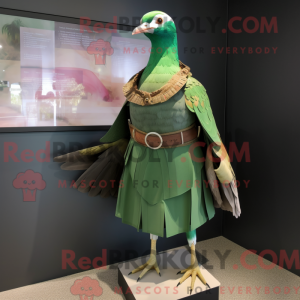 Mascot character of a Green...