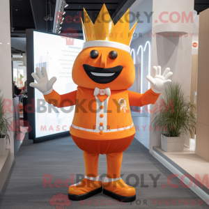 Postava maskota oranžového...