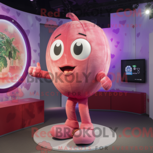 Mascot character of a Pink...