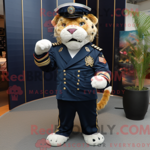 Maskot karakter af en Navy...